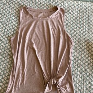 Beyond Yoga tie waist tank top - Chai size Medium Excellent condition!
